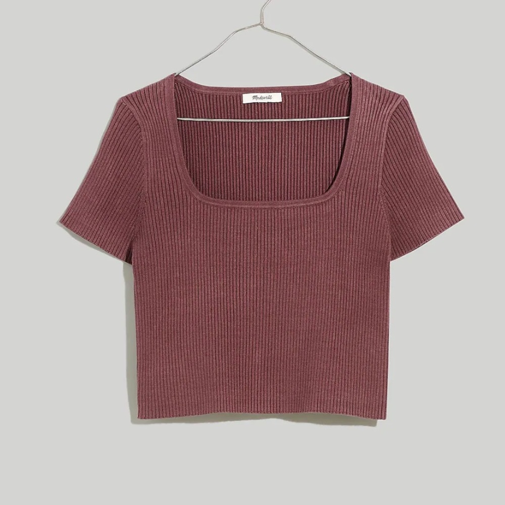 Purple Madewell Square neck sweater top